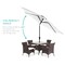 Best Choice Products 10ft Outdoor Steel Market Patio Umbrella w/ Crank, Tilt Push Button, 6 Ribs